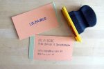 DIY business cards with Washi Tape